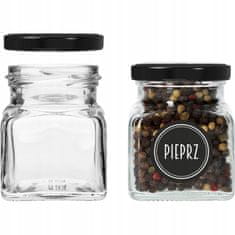 shumee Kozarci za začimbe 120 ml 12 kosov + 30 nalepk