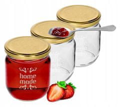 shumee Kozarci za marmelado s pokrovi, 3 kosi, 425 ml