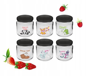 shumee Kozarci za juho in jogurt s pokrovi za otroke, 6 kosov, 212 ml