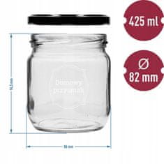 shumee Kozarci za vlaganje s pokrovi, 3 kosi, 425 ml