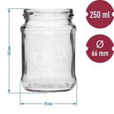 shumee Kozarci za vlaganje s pokrovi, 3 kosi, 250 ml