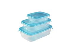 Curver FRESH&amp;GO komplet pravokotnih škatel 3 kosi. (0,5+1,0+2,0l) plastika