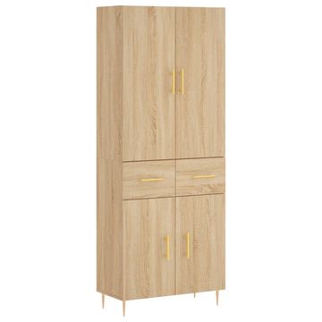 Vidaxl Visoka komoda sonoma hrast 69,5x34x180 cm inženirski les