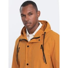 OMBRE Moška jakna z žepi V3 OM-JANP-22FW-004 gorčična MDN123260 XL