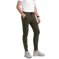 OMBRE Moške športne hlače V1 OM-PASK-0131 krem barve MDN123271 XXL