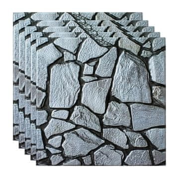 Cool Mango 3d kamnite izbočene opečnate stenske nalepke – Greybrick