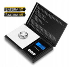 Verkgroup Digitalna žepna tehtnica 500-0,1g – osvetljena LCD