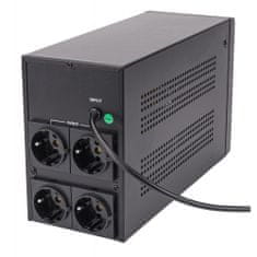 Powermat Zasilni napajalnik 1200W UPS brezprekinitveno napajanje LCD 2000VA 4 vtičnice