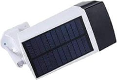 hurtnet Solarna aku. lažna nadzorna kamera bela z COB LED svetilko + senzor gibanja
