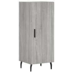 Vidaxl Visoka omara siva sonoma 34,5x34x180 cm inženirski les