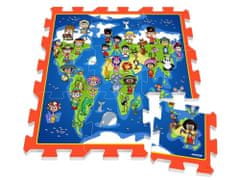 Stamp Penasta sestavljanka Zemljevid sveta