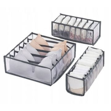 slomart Organizator za garderobo komplet 3 predalov orm08