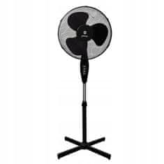 Greatstore Talni ventilator z nastavljivimi časi 45W - črn