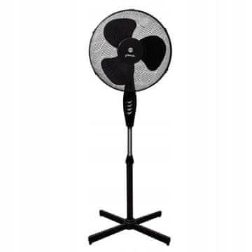 Greatstore Talni ventilator z nastavljivimi časi 45W - črn