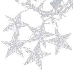 Greatstore Snežinke luči Božične zvezde Božične luči zavese 138LED