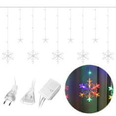 Greatstore Snežinke luči Božične zvezde Božične luči zavese 138LED