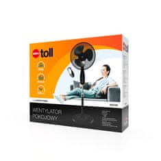 Greatstore Talni ventilator z daljinskim upravljalnikom z nastavljivimi časi 45W