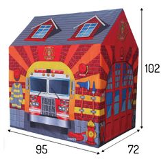 Otroški šotor gasilska hiša Iplay