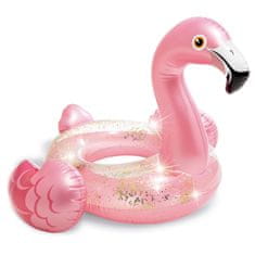 Greatstore Napihljiv otroški plavalni obroč Flamingo - INTEX 56251