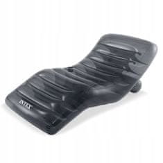 Greatstore Napihljiva črna plavalna vzmetnica 191x99cm INTEX