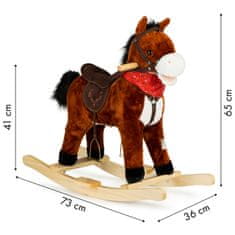 Greatstore Gugalni konj premika rep in usta zvoke