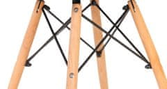Greatstore Kavna mizica sodobna skandinavska bela vrh 60cm