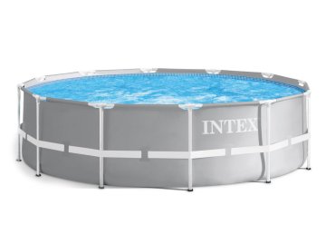 Greatstore Vrtni bazen z okvirjem 366x99cm - komplet - črpalka, lestev INTEX 26716