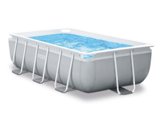 Greatstore Pravokotni vrtni okvirni bazen 300x175cm + filtrirna črpalka INTEX 26784