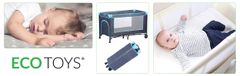Greatstore Potovalna otroška posteljica otroška posteljica mreža proti komarjem mornarsko modra Ecotoys