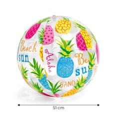 Greatstore Velika napihljiva žoga za plažo 51cm Ananas - 59040