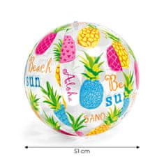 Velika napihljiva žoga za plažo 51cm Ananas - 59040