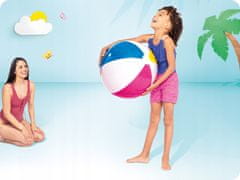 Greatstore Napihljiva pisana žoga za plažo 61cm