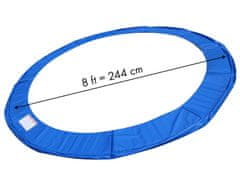 Greatstore Vzmetna prevleka za trampolin 244 252cm 8ft