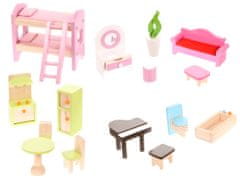 Greatstore Lesena hišica za punčke - Pravljična rezidenca Ecotoys