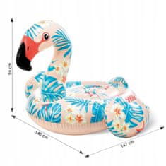 Greatstore Napihljiva velika blazina flamingo za plavanje INTEX 57559
