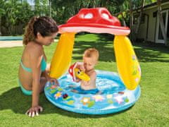 Greatstore Otroški napihljivi bazen z napihljivo streho za ropotulje Intex 57114