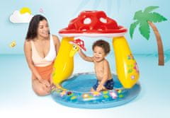 Greatstore Otroški napihljivi bazen z napihljivo streho za ropotulje Intex 57114