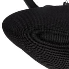 Greatstore Pisarniški vrtljivi stol kromirane noge z visokim naslonom