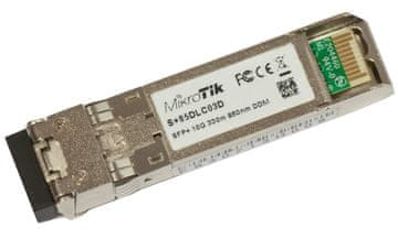 Mikrotik S+85DLC03D SFP+ optični modul, MM, 300m, 10G, 850nm