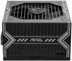 MSI napajalnik MAG A550BN/ 550W/ ATX/ akt. PFC/ 5 let skupne garancije/ 120mm ventilator/ 80PLUS Bronze
