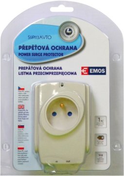 Emos Prenapetostna zaščita 1 vtičnica