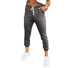 Dstreet Ženske športne hlače MORELO sive barve uy1582 M-L