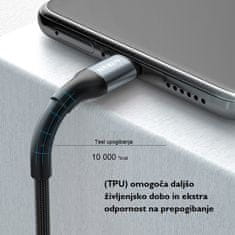 En-TRON A49 polnilni kabel, USB-C na USB-C, PD100W, črn (A49 USB-C)