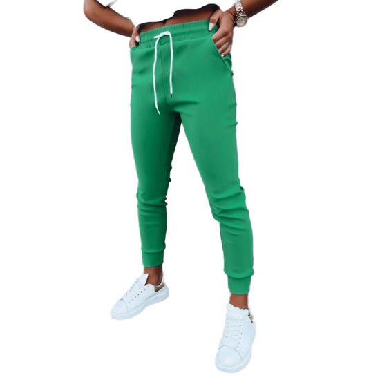 Dstreet Ženske športne hlače MACHI Zelena uy1632