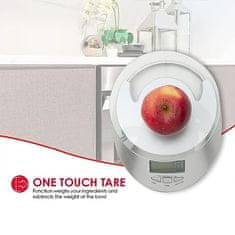 Verkgroup Steklena LCD kuhinjska tehtnica 1g do 5kg