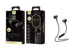 HugoShop Črne mini športne Bluetooth slušalke TECHANCY