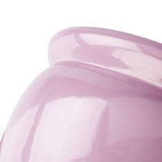 botle Cvetlični lonec roza cvetlični lonec s krožnikom okrogel DxV 280 mm x 305 mm površinski sijaj keramika moderen glamur