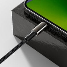 BASEUS Kabel za iPhone USB-C - Lightning hitro polnjenje 20 W 1 m - črn