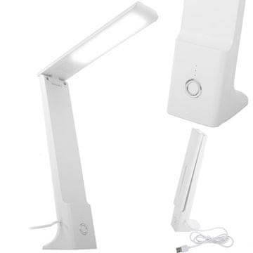 Verkgroup Nastavljiva 25 LED namizna svetilka z USB