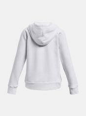 Under Armour Pulover UA Rival Fleece BL Hoodie-WHT XS